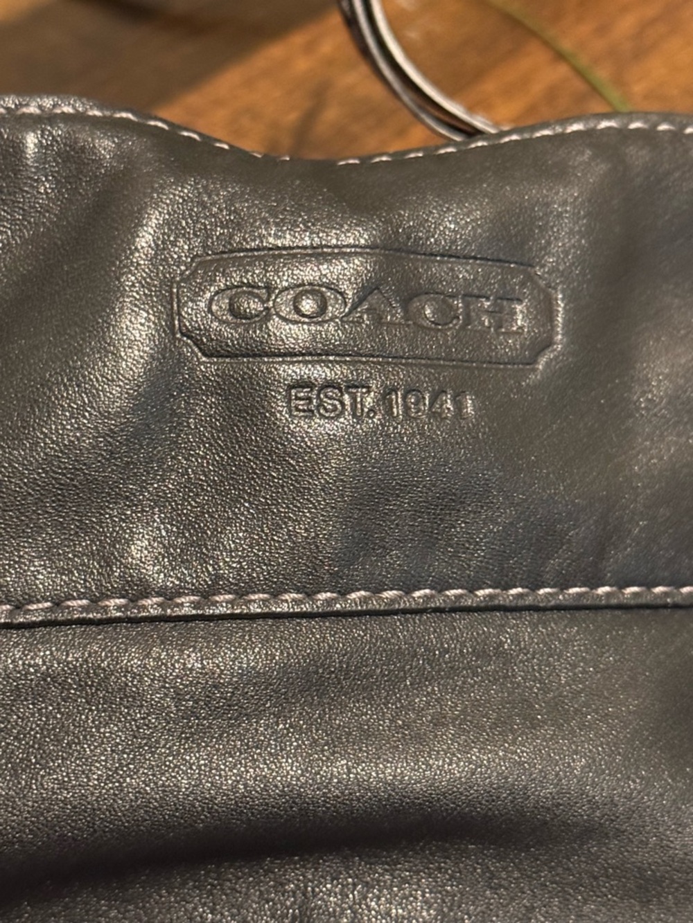 Coach Black Leather Zoe Hobo Shoulder Bag - Picture 5 of 7